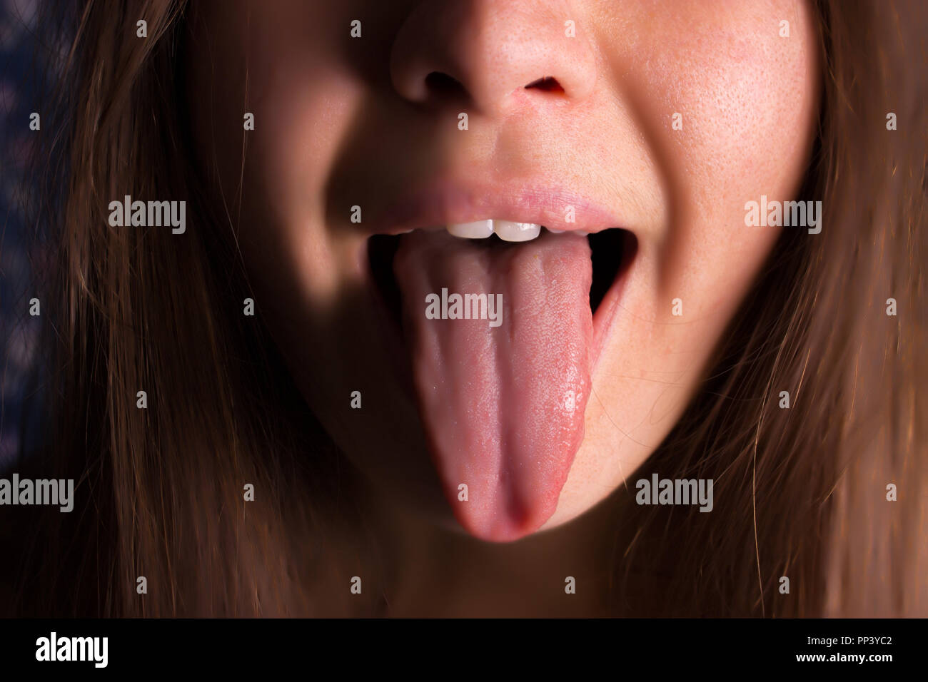 woman tongue 
