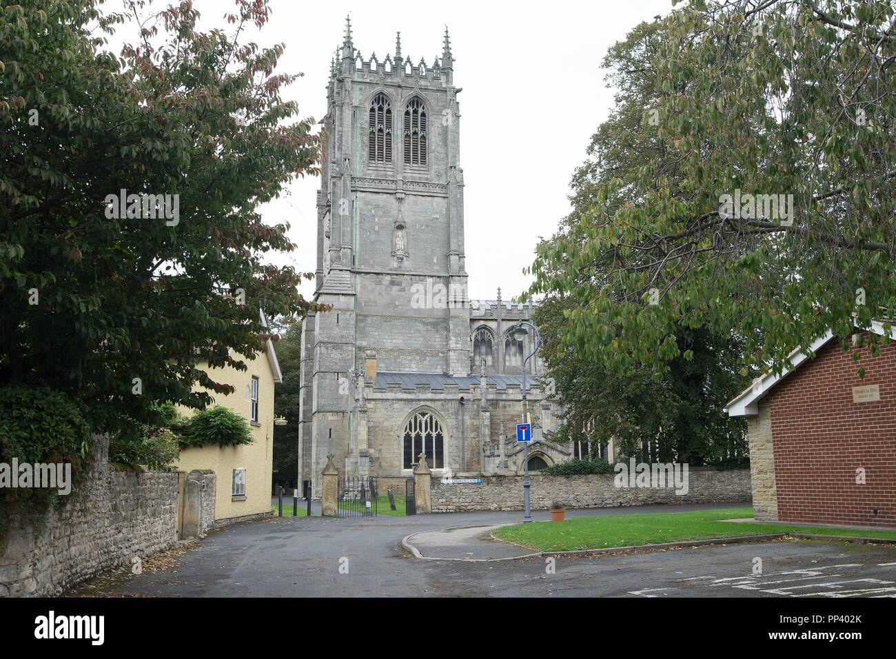 St Mary's Church, in Tickhill, Doncaster, South Yorkshire. Stock Photo