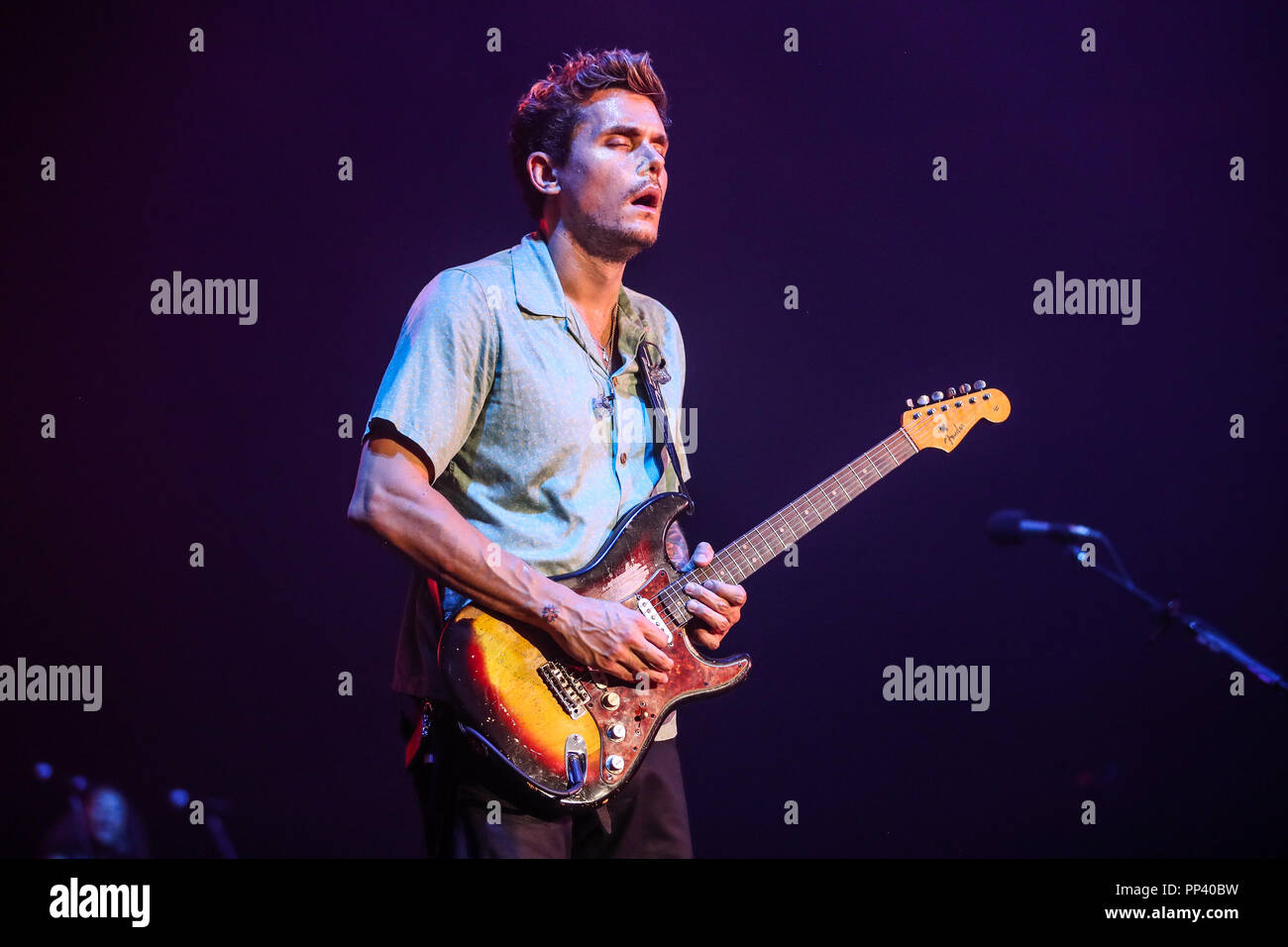 Music Artist JOHN MAYER performs in North Carolina as part of his 2017 ...