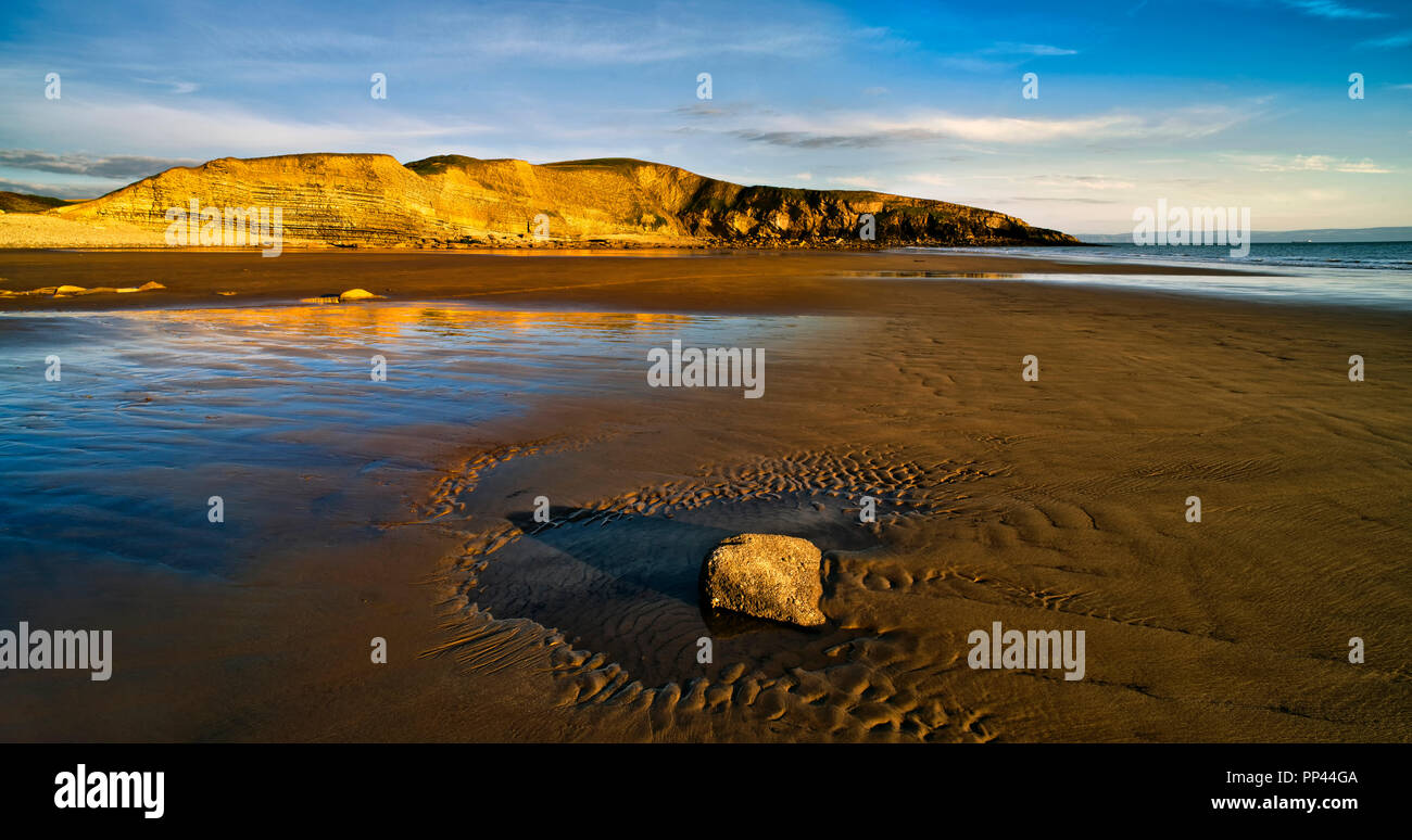 Dunraven Bay, Southerndown, in the Vale of Glamorgan, South Wales (2) Stock Photo