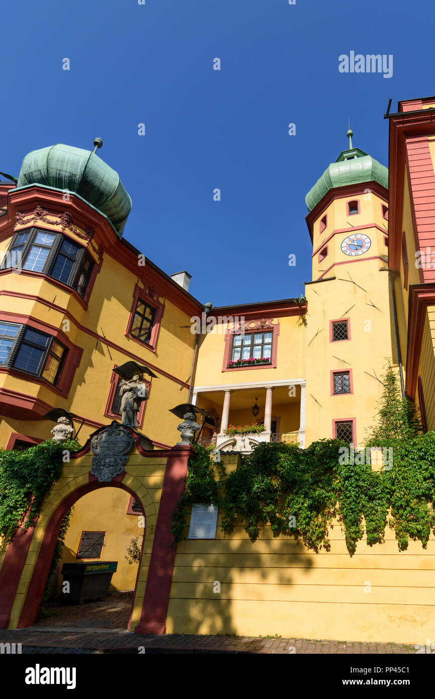 Innsbruck: castle Schloss Büchsenhausen, Region Innsbruck, Tirol, Tyrol, Austria Stock Photo