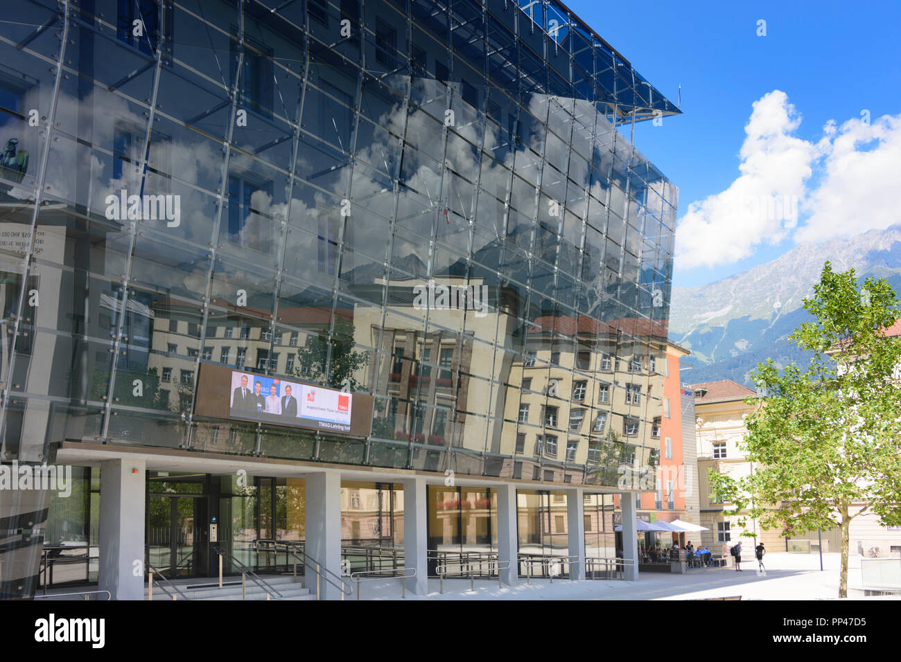 Innsbruck: TIWAG building, Region Innsbruck, Tirol, Tyrol, Austria Stock Photo