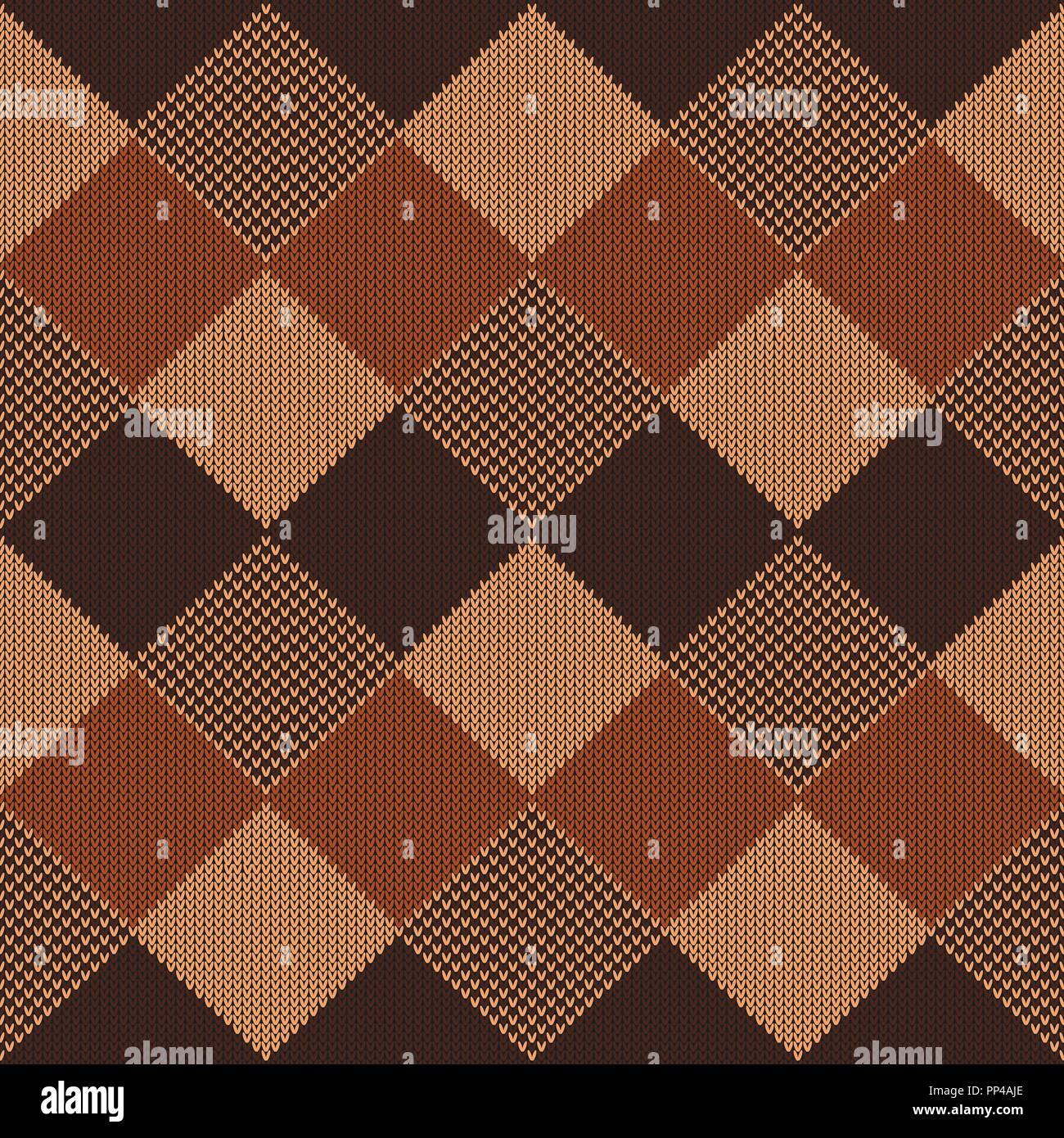 Geometric abstract knitted pattern. Autumn seamless pattern. Design for ...