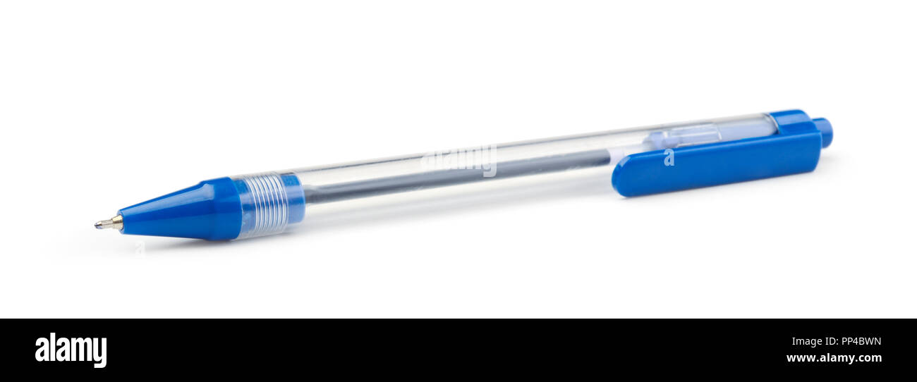 Plastic ballpoint pen isolated on white background Stock Photo - Alamy
