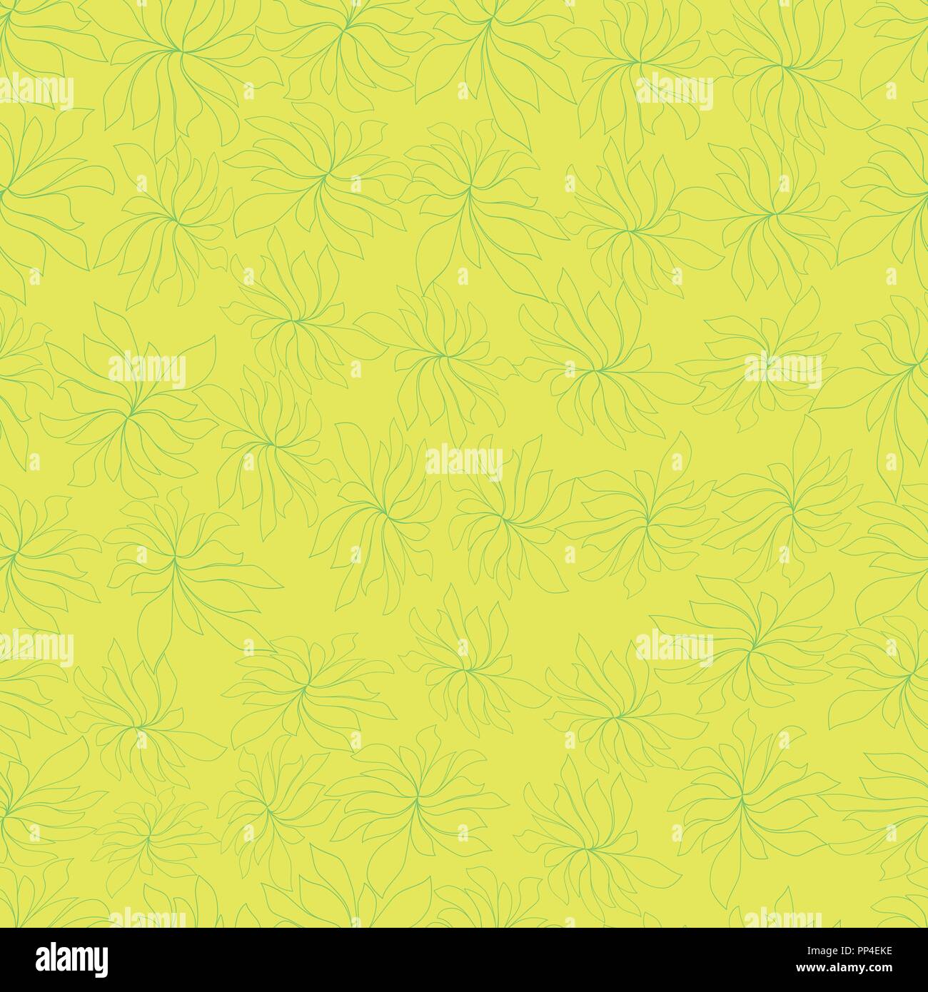 Vector illustration of a seamless texture with decorative flowers Stock ...
