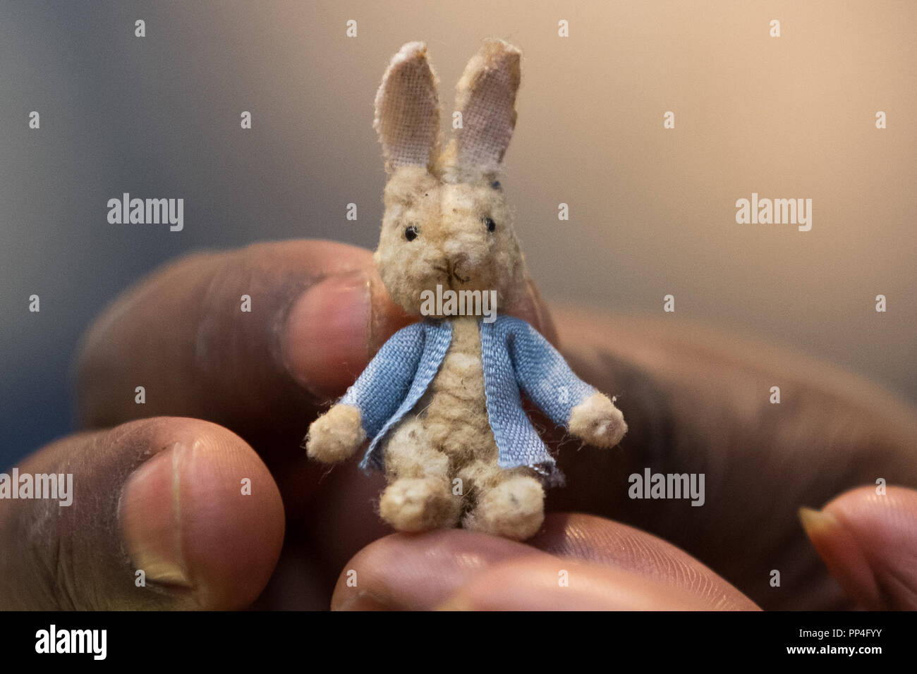 A miniature rabbit on display at the Miniatura - Dolls' House and ...