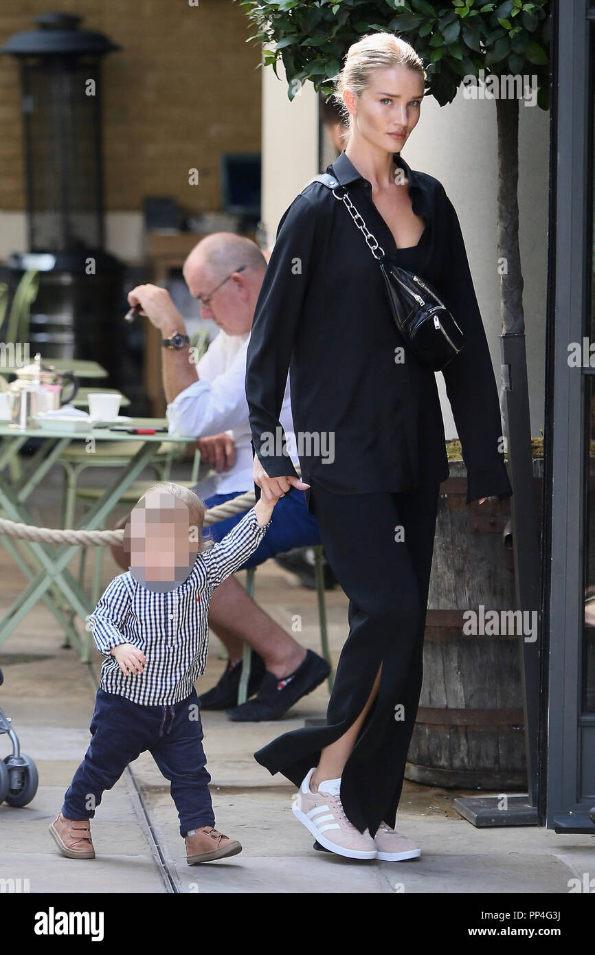 Rosie HuntingtonWhiteley seen arriving at a hotel in London with her