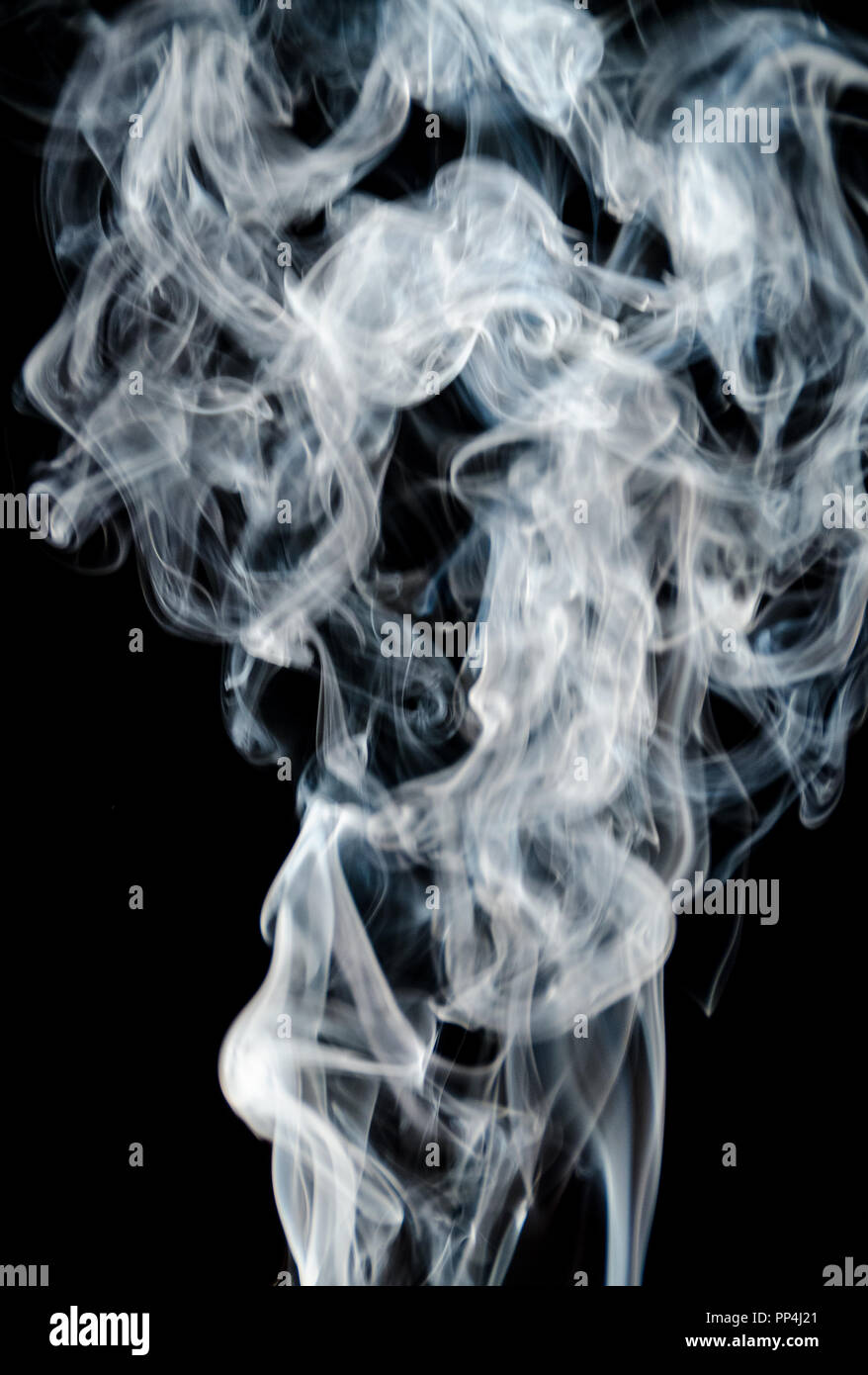 Abstract smoke on a black background Stock Photo - Alamy