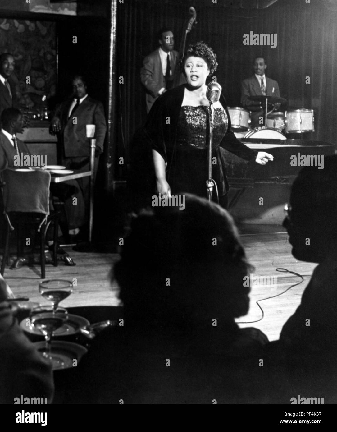 La cantante Ella Fitzgerald. Stock Photo