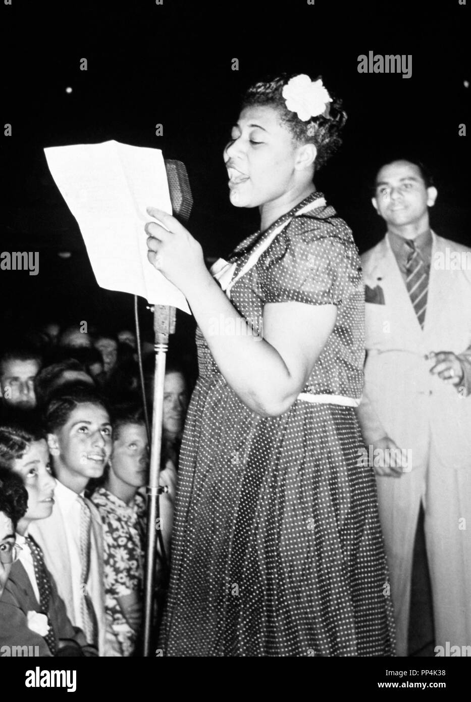 Ella Fitzgerald with Chick Webb and His Orchestra at The Ashburg Park  Casino in 1938 Stock Photo - Alamy