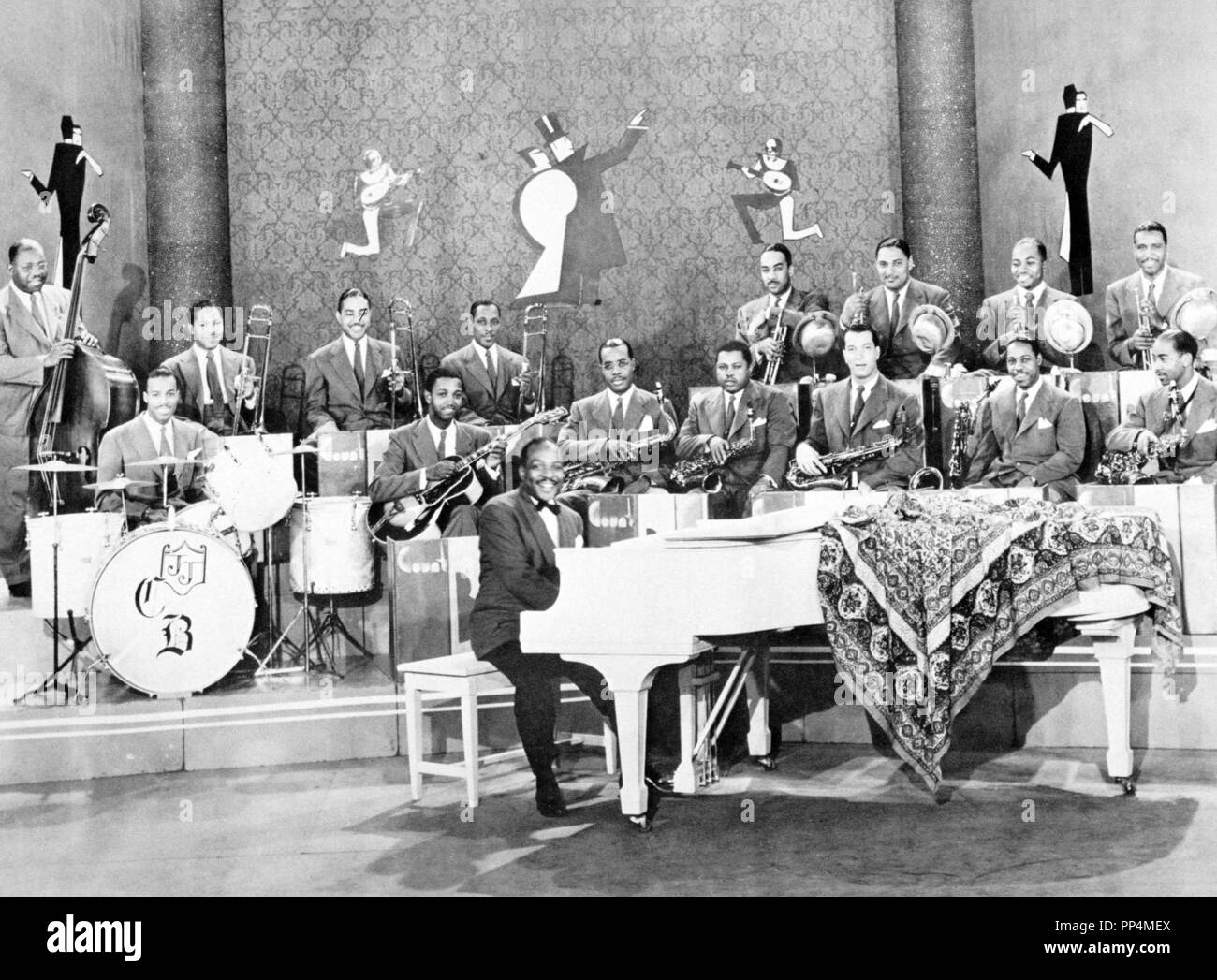 Count basie band 1941 stock photo alamy