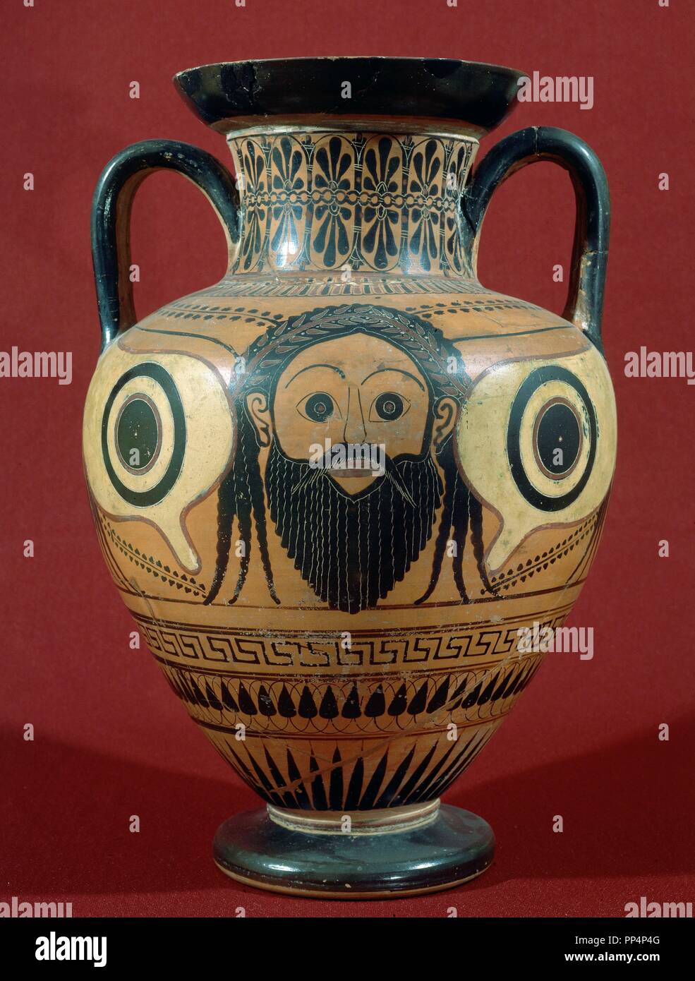 Anfora Griega Panateneica Hacia 480 Ac Periodo Arcaico Location Museo Arqueologico Nacional Coleccion Madrid Spain Stock Photo Alamy