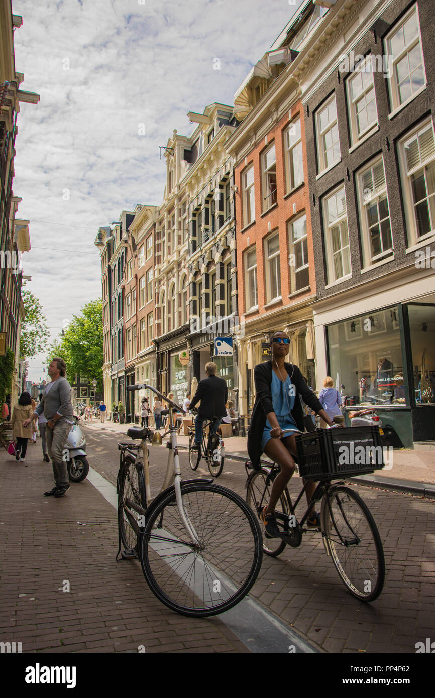 Amsterdam June 2014 Multicultural Diversity In Amsterdam With People 