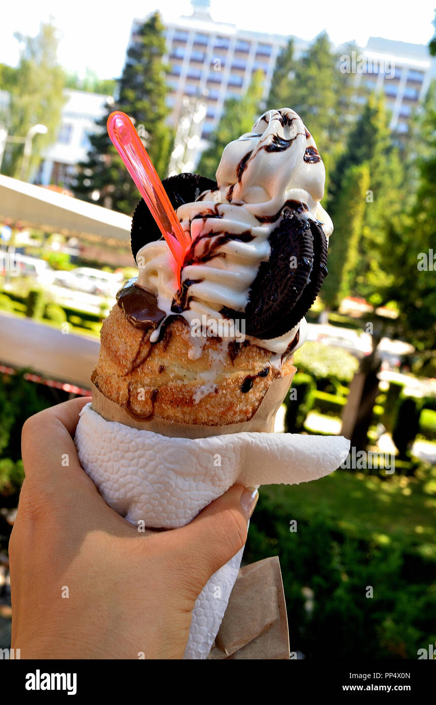 Chimney cake hires stock photography and images Alamy