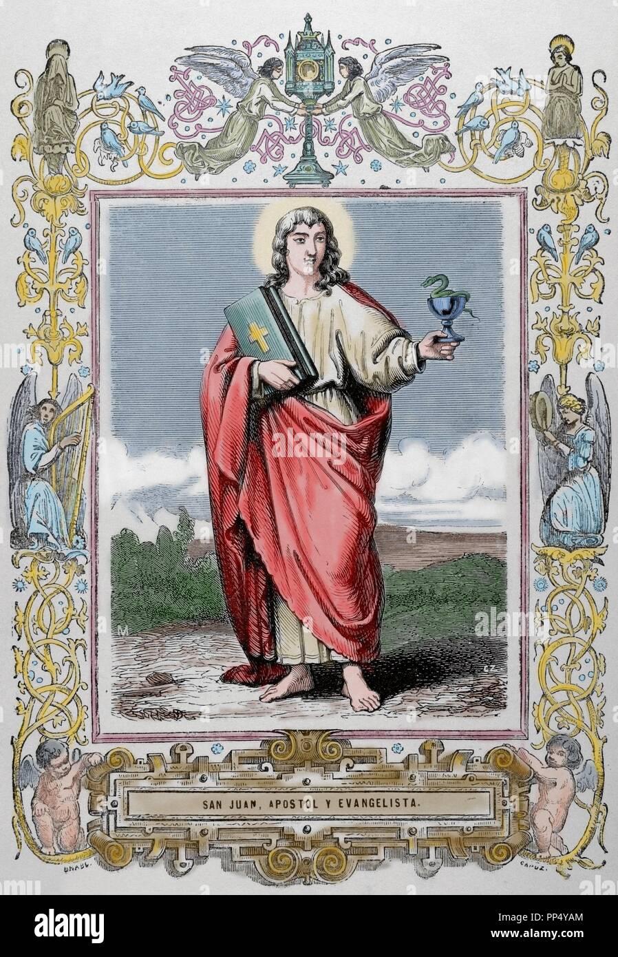 John the Evangelist. One of the Twelve Apostles of Jesus. Traditionally