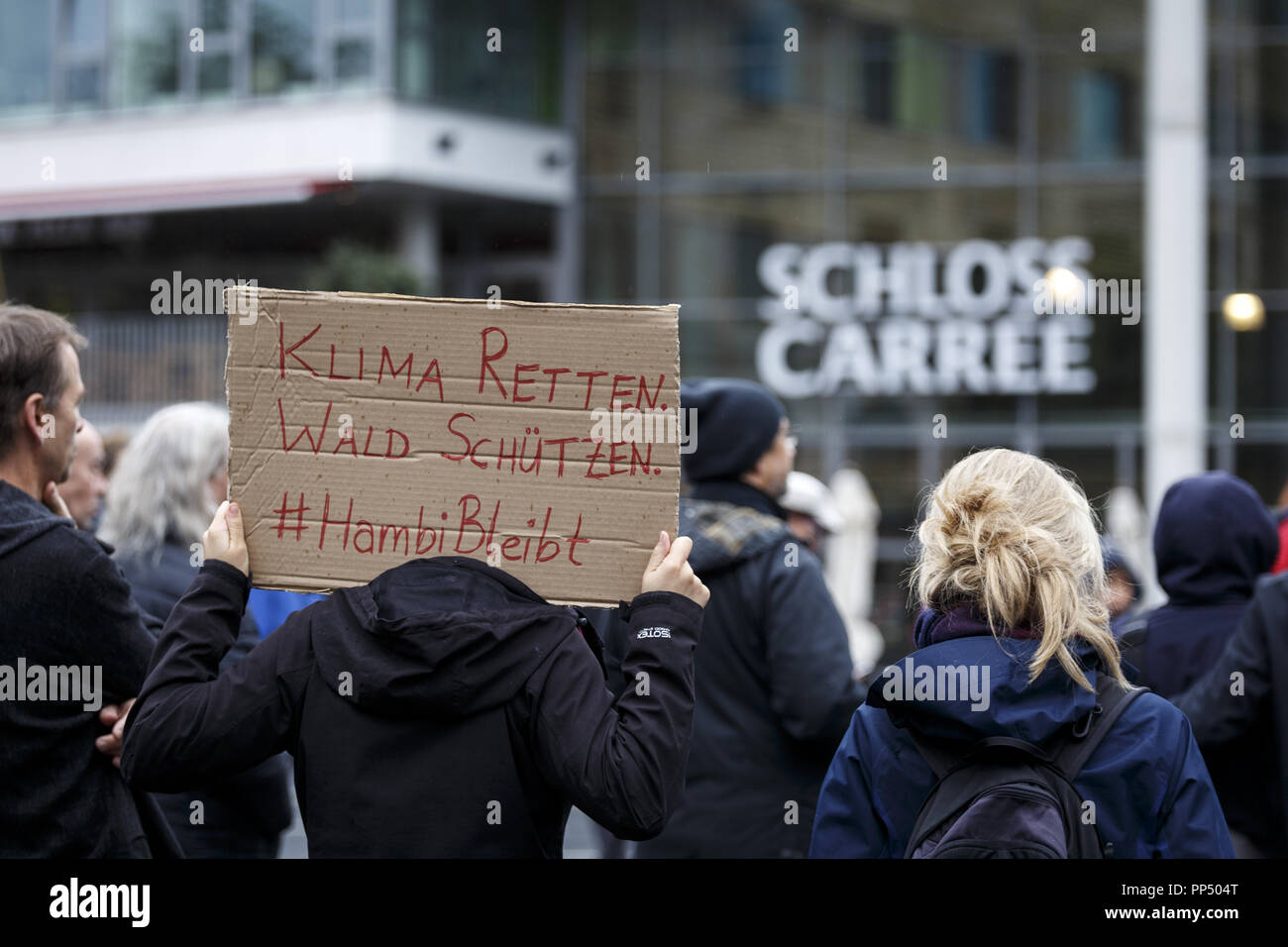 Braunschweig, Niedersachsen, Germany. 23rd Sep, 2018. Today around 150 people demonstrated in Braunschweig to express their solidarity with the Hambach Forestry and the local activists Credit: Jannis Grosse/ZUMA Wire/Alamy Live News Stock Photo