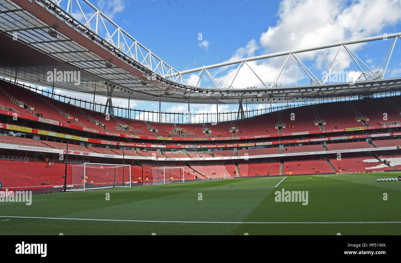London, UK. 23rd Sept 2018. General view of Premier League match between Arsenal and Everton at Emirates Stadium on September 23rd 2018 in London, England. (Photo by Zed Jameson/phcimages.com) Credit: PHC Images/Alamy Live News Stock Photo