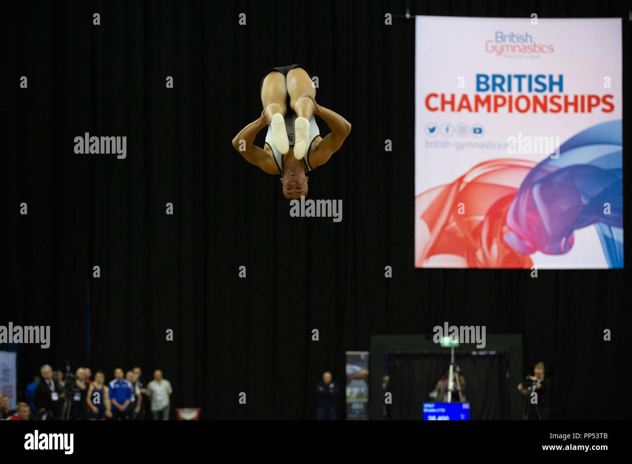 Birmingham, UK. 23rd September 2018. British Champion Elliott Browne of Wakefield Gymnastics