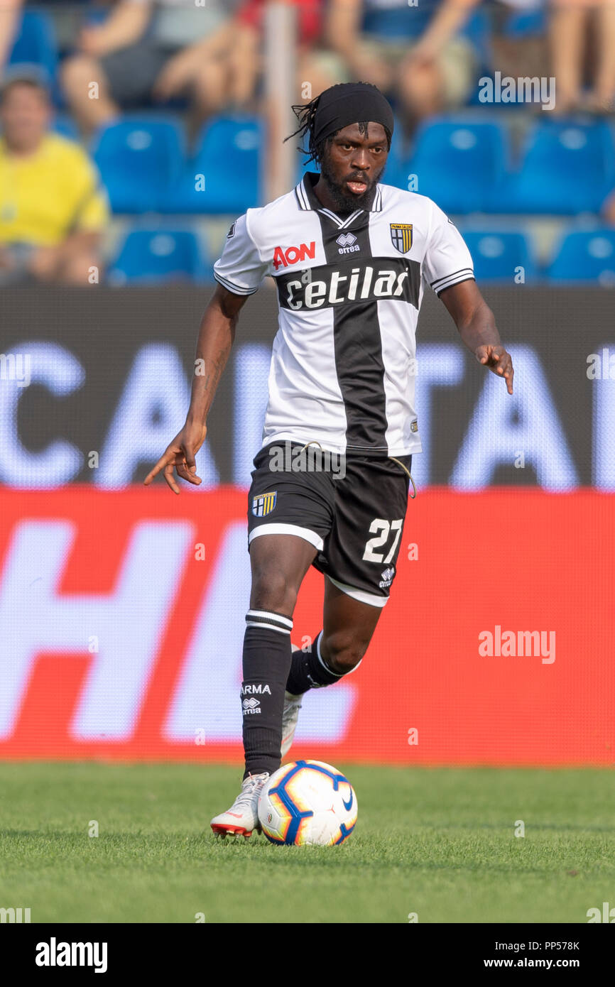 Parma, Italy. 23rd Sept 2018. Gervinho Gervais Lombe Yao Kouassi (Parma) during the Italian 'Serie A' match between Parma 2-0 Cagliari at Ennio Tardini Stadium on September 22, 2018 in Parma, Italy. Credit: Maurizio Borsari/AFLO/Alamy Live News Stock Photo