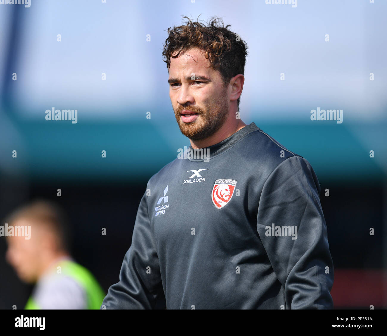 London, UK. 23rd Sept 2018. Danny Cipriani of Gloucester during Gallagher Premiership match between Saracens and Gloucester Rugby at Allianz Park on Sunday, 23 September 2018. LONDON ENGLAND. (Editorial use only, license required for commercial use. No use in betting, games or a single club/league/player publications.) Credit: Taka Wu/Alamy Live News Stock Photo