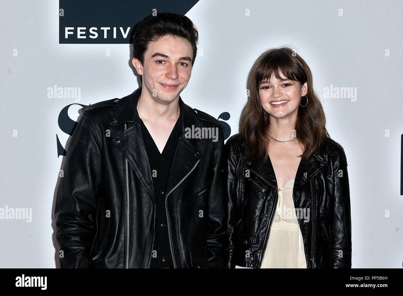 New York, NY, USA. 23rd Sep, 2018. Mark McKenna, Ciara Bravo at arrivals  for YouTube Original Series WAYNE World Premiere At Tribeca TV Festival,  Spring Studios, New York, NY September 23, 2018.