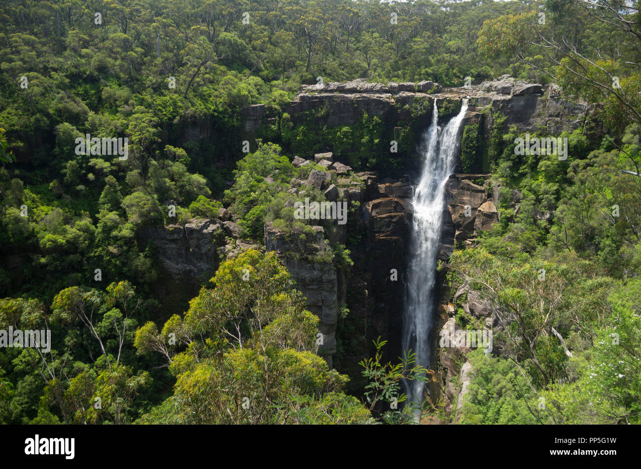 Carrington Falls waterfall, Southern Highlands, NSW, Australia Stock Photo Alamy