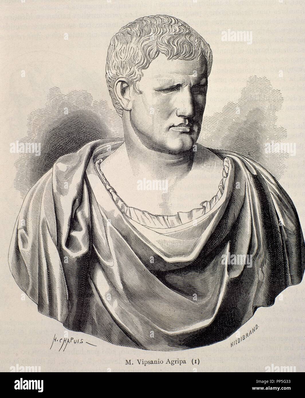 MARCO VIPSANIO AGRIPA (6212 AC). Location BIBLIOTECA NACIONAL