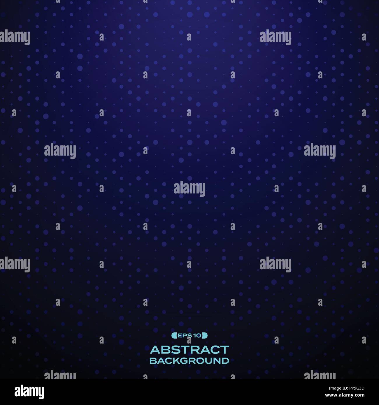 Abstract of blue dots pattern on futuristic technology background ...