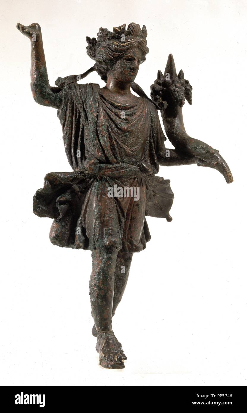 estatua-de-un-lar-en-bronce-dios-del-hogar-lora-del-rio-romano