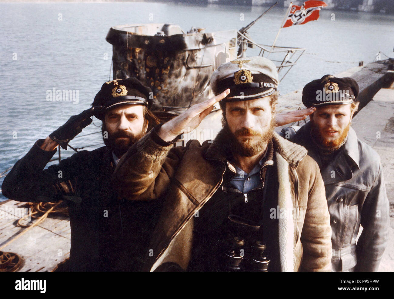 Original film title: DAS BOOT. English title: THE BOAT. Year: 1981. Director: WOLFGANG PETERSEN. Stars: JURGEN PROCHNOW; HERBERT GRONEMEYER; KLAUS WENNEMANN. Credit: BAVARIA FILMS / Album Stock Photo