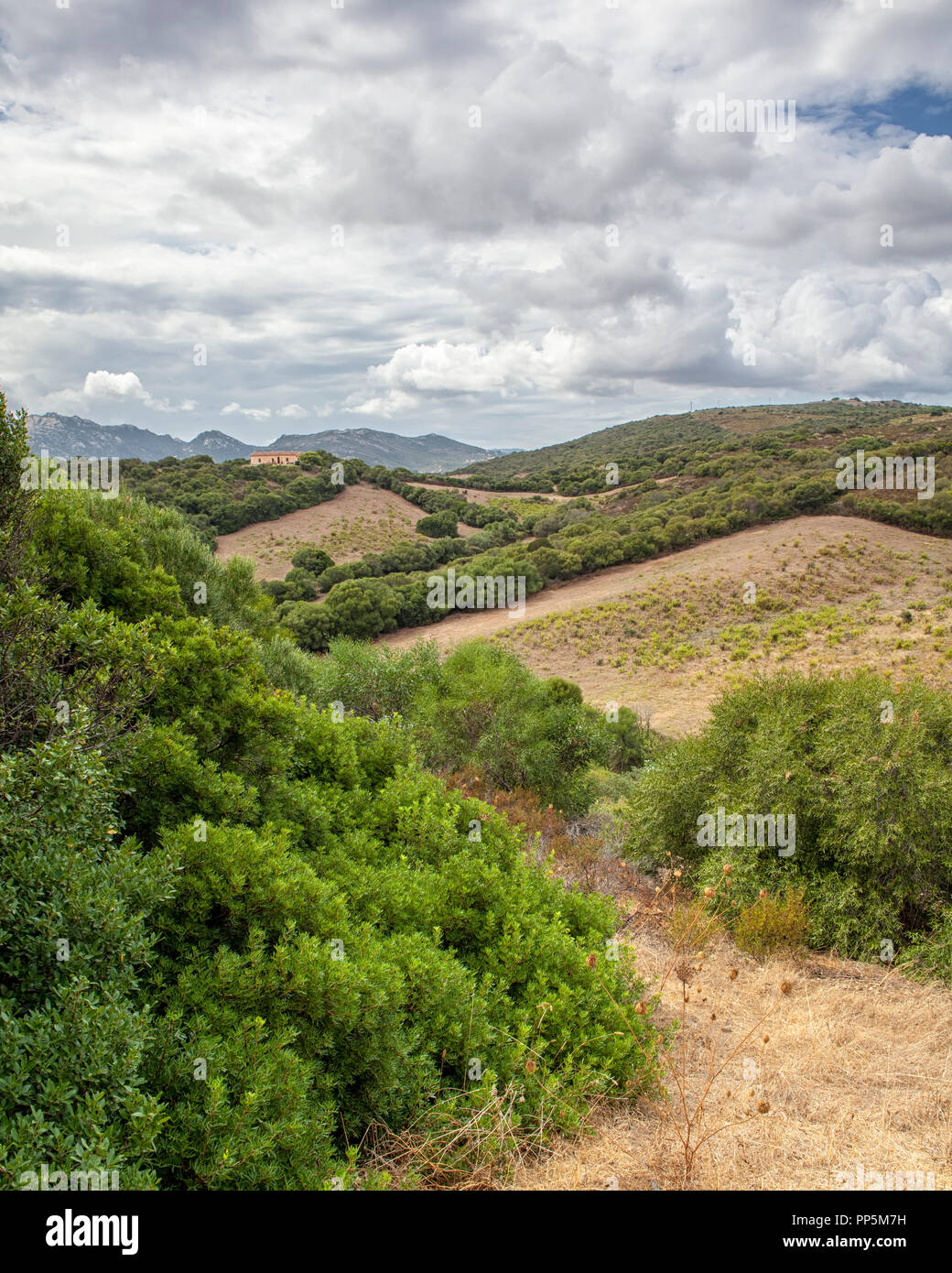 Hills near Capo D’Orso, Sardinia Stock Photo