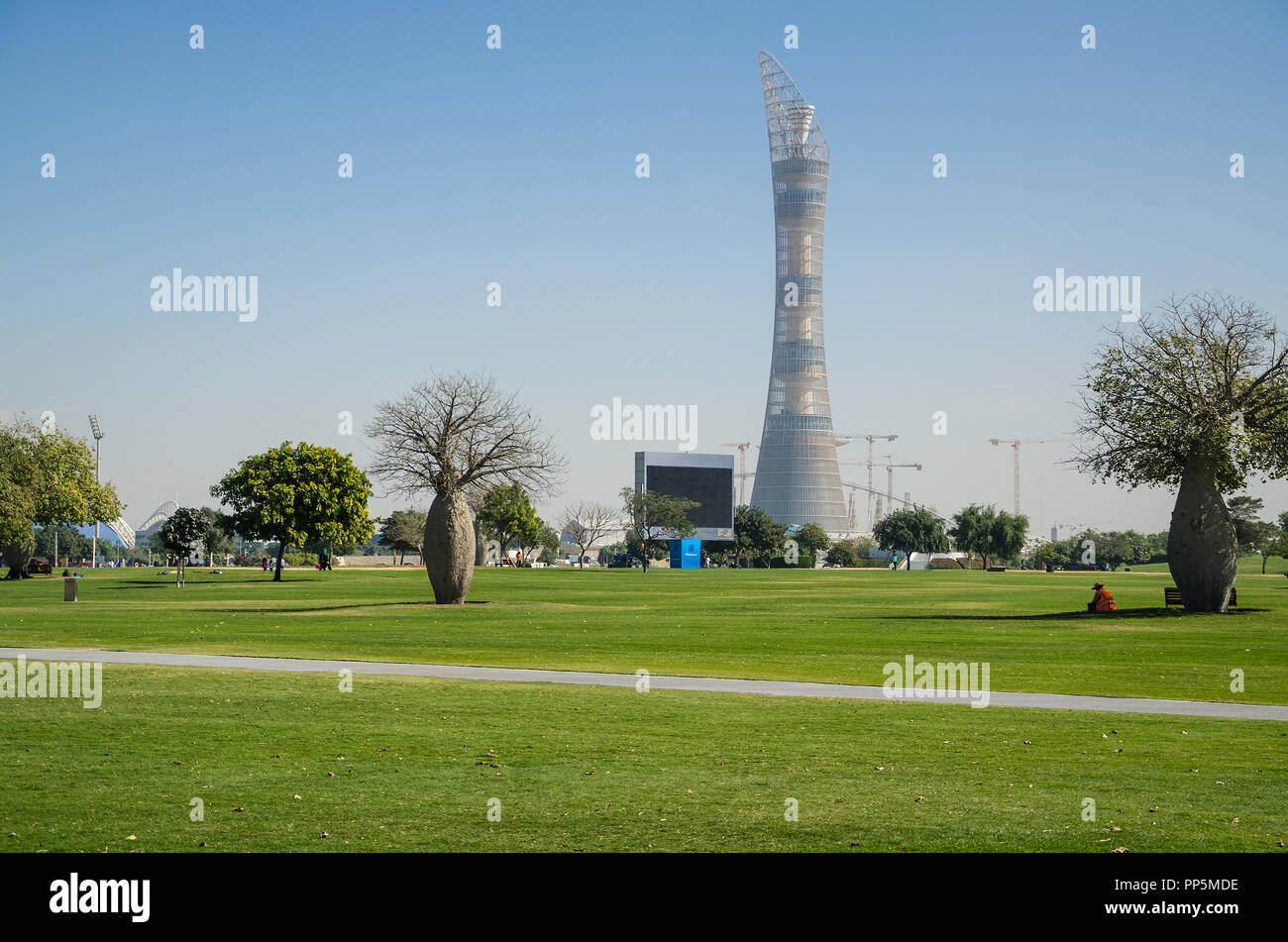 Aspire Park Doha, Qatar Stock Photo