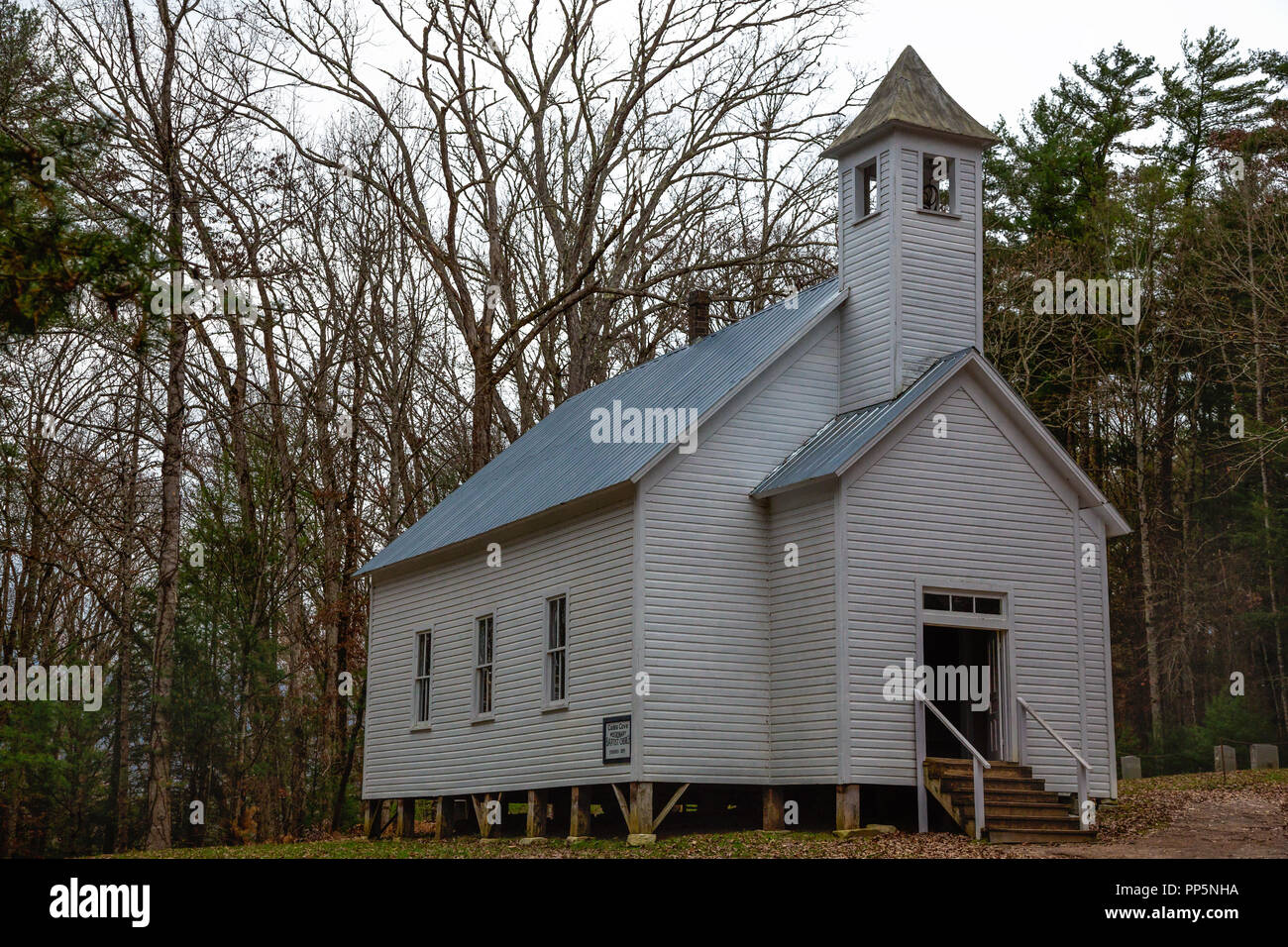 Cades Cove Missionary Baptist Church, Tennessee Stock Photo - Alamy