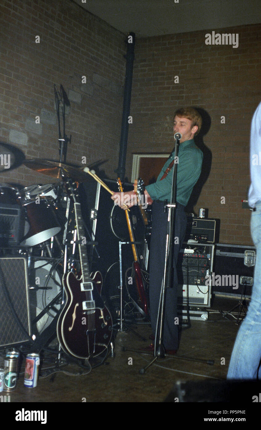 New Order's Peter Hook, Bedford Boy's Club, 1981 Stock Photo