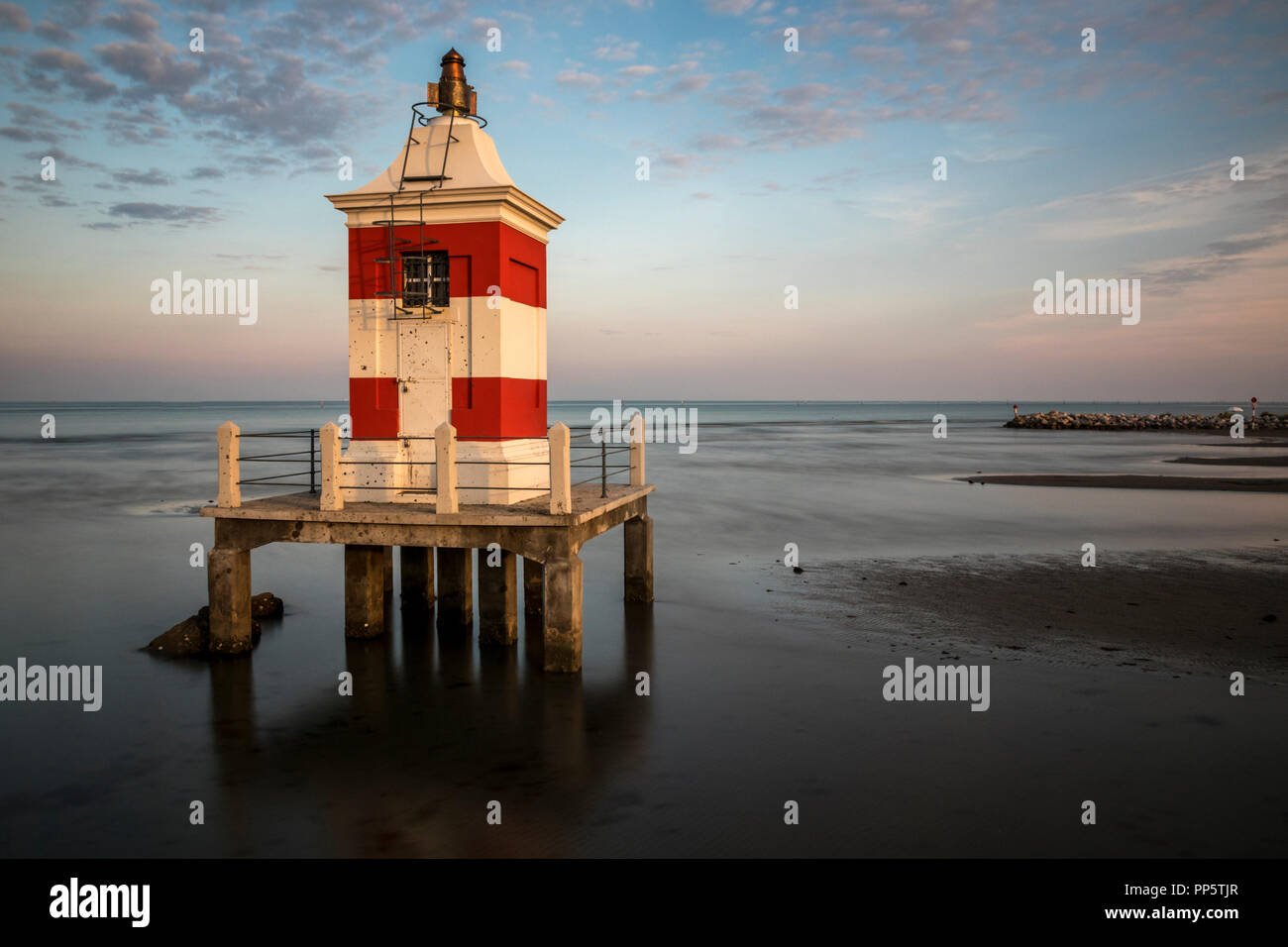 Lignano Sabbiadoro Lighthouse Stock Photo