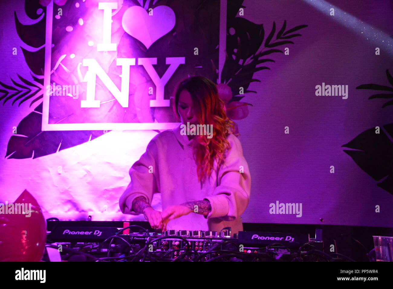 dj anie in niesky 2018 photo matthias wehnert Stock Photo