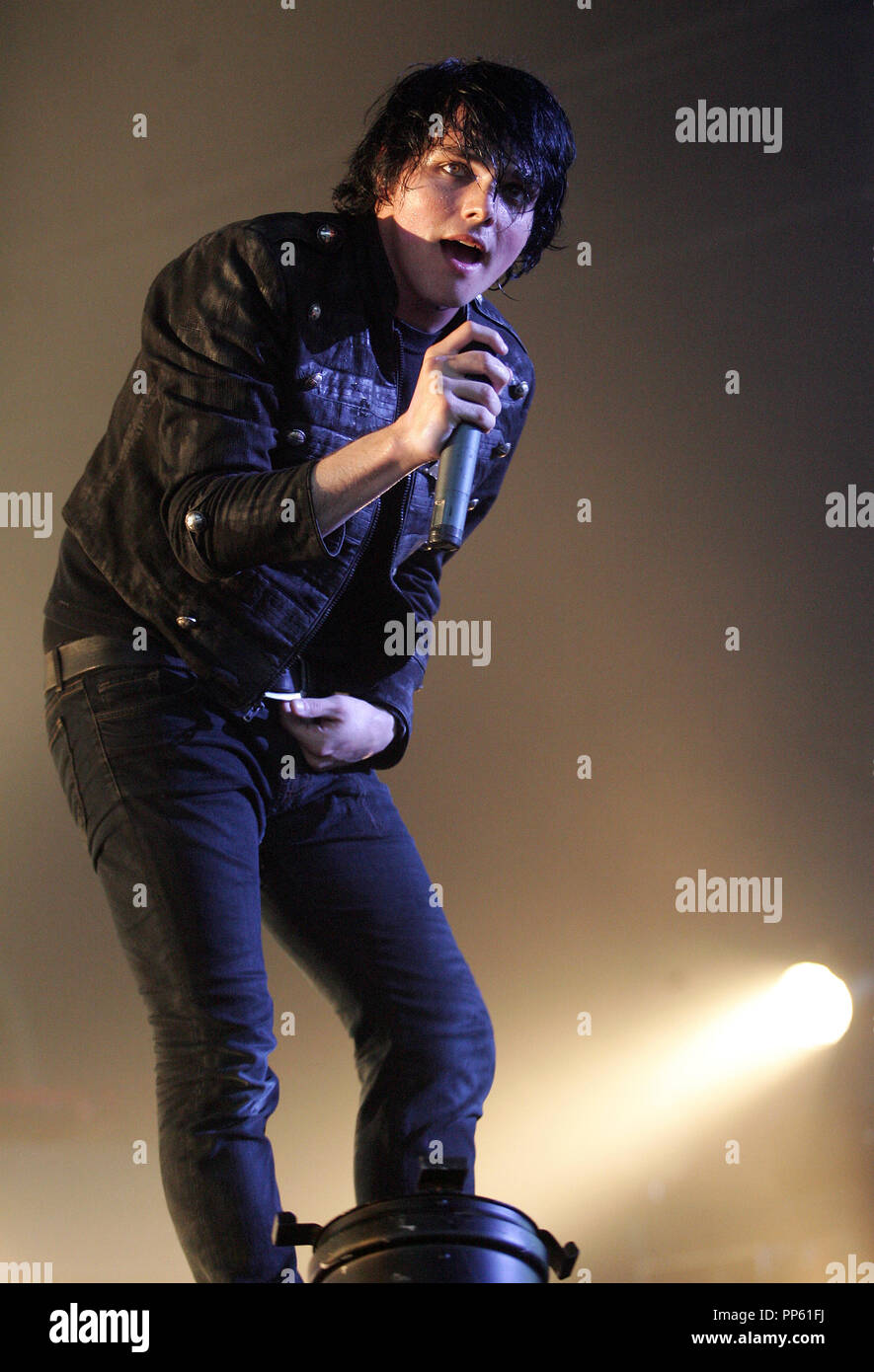 Gerard Way with My Chemical Romance performs in concert at the