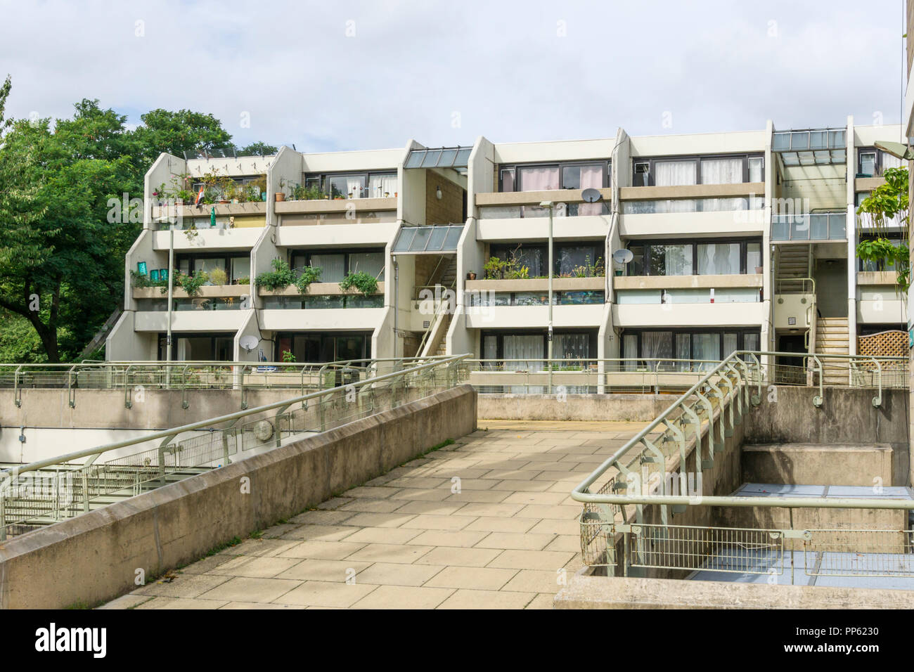 The 1970s Whittington Estate in Camden, North London, designed by Peter