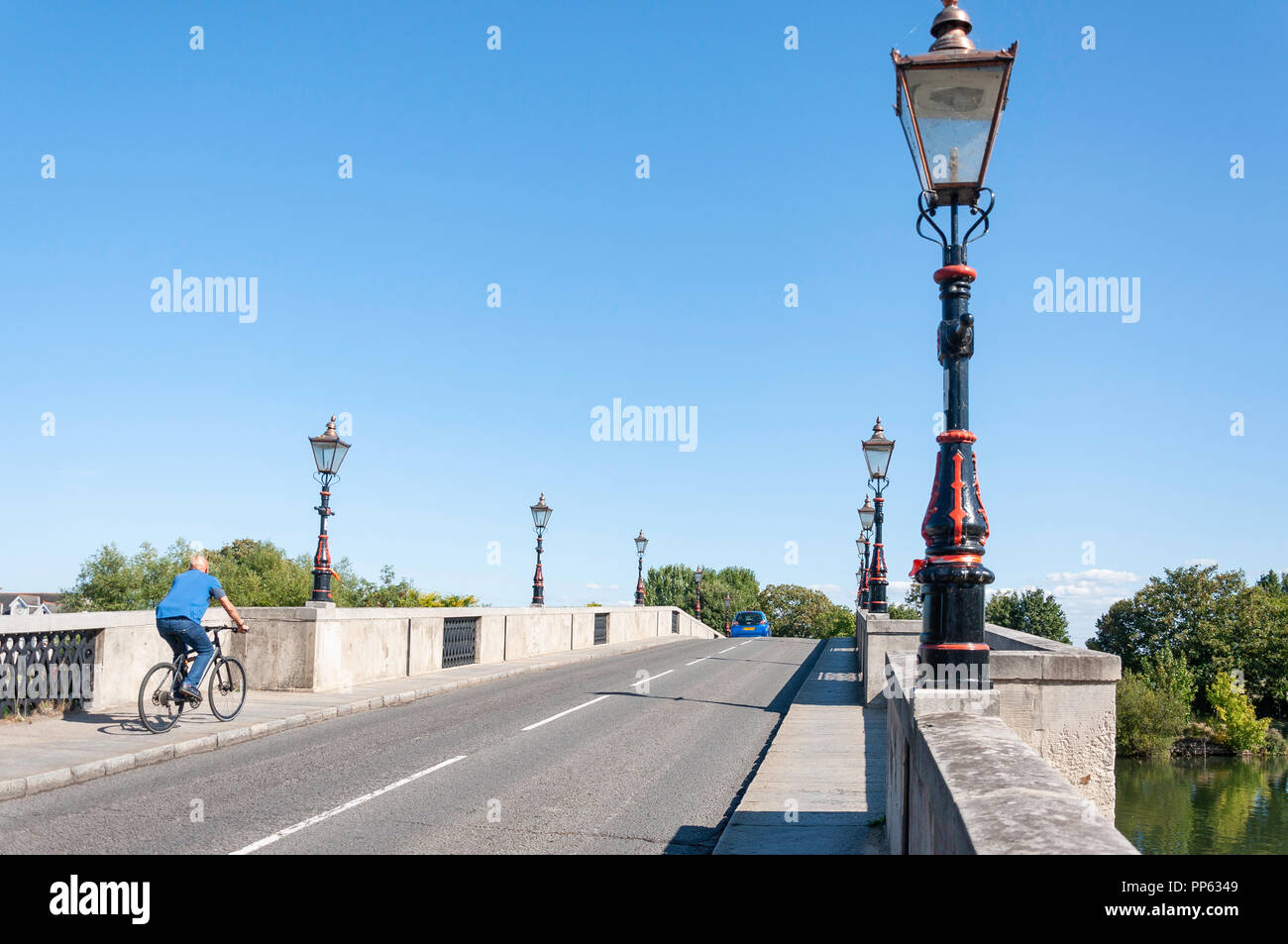Chertsey Bridge over River Thames, Chertsey Bridge Road, Chertsey