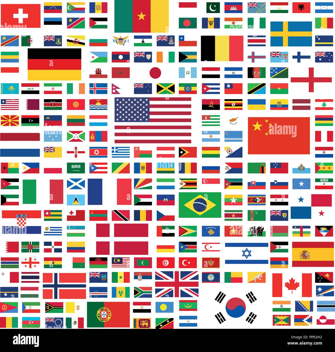 All National Flags Of The World With Names In High Quality Stock Vector  Image & Art - Alamy