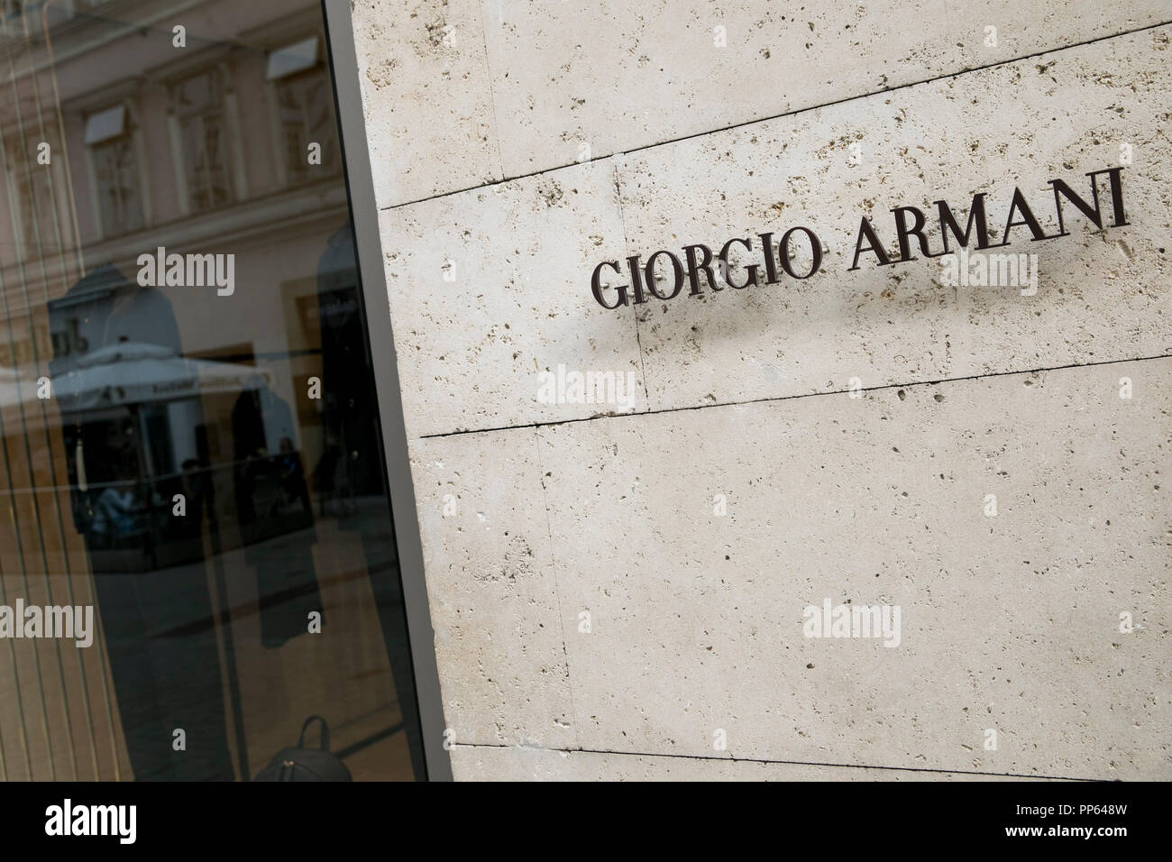 Logo giorgio armani hi-res stock photography and images - Alamy