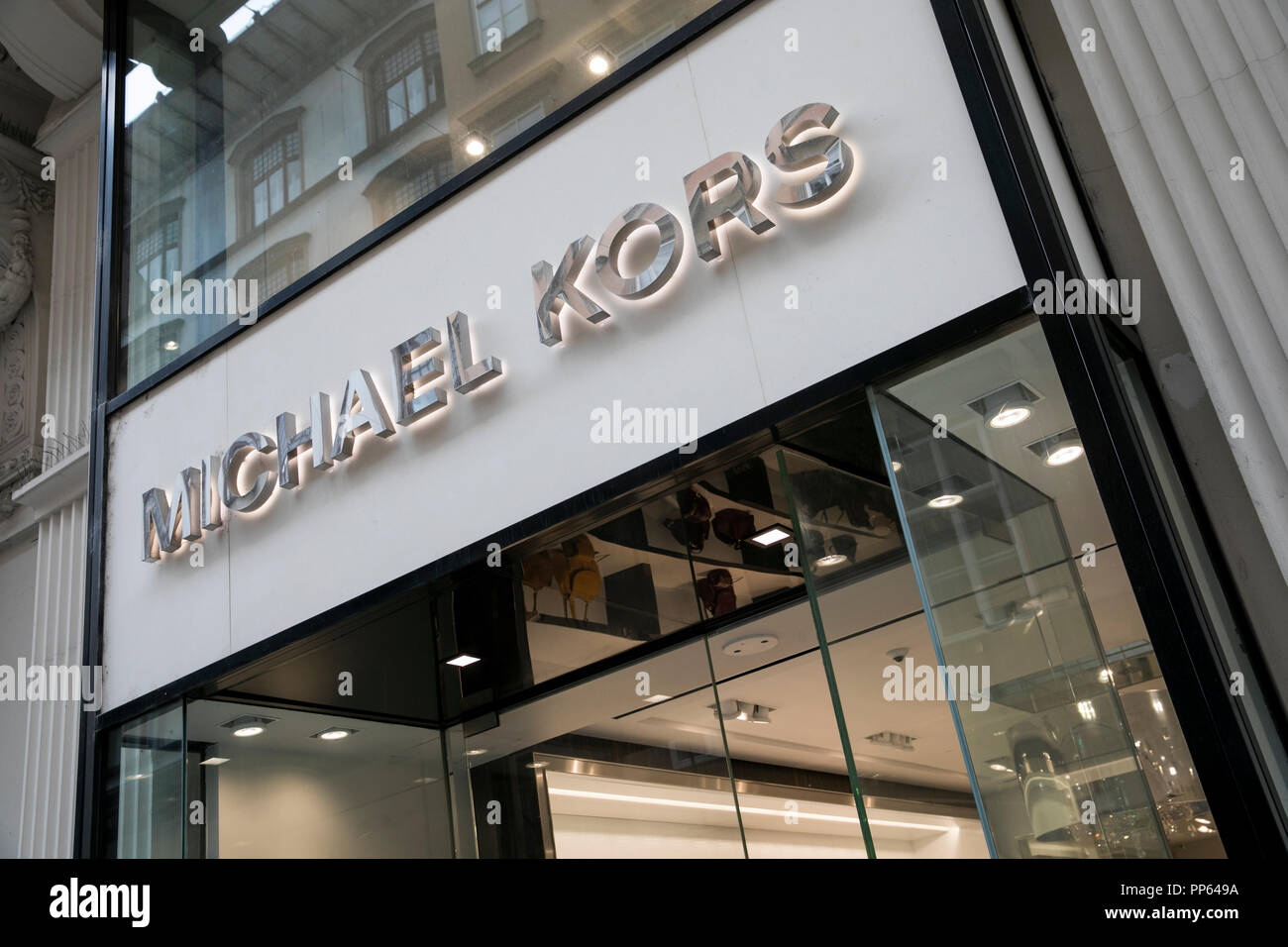 A logo sign outside of a Michael Kors retail store in Vienna, Austria, on  September 4, 2018 Stock Photo - Alamy
