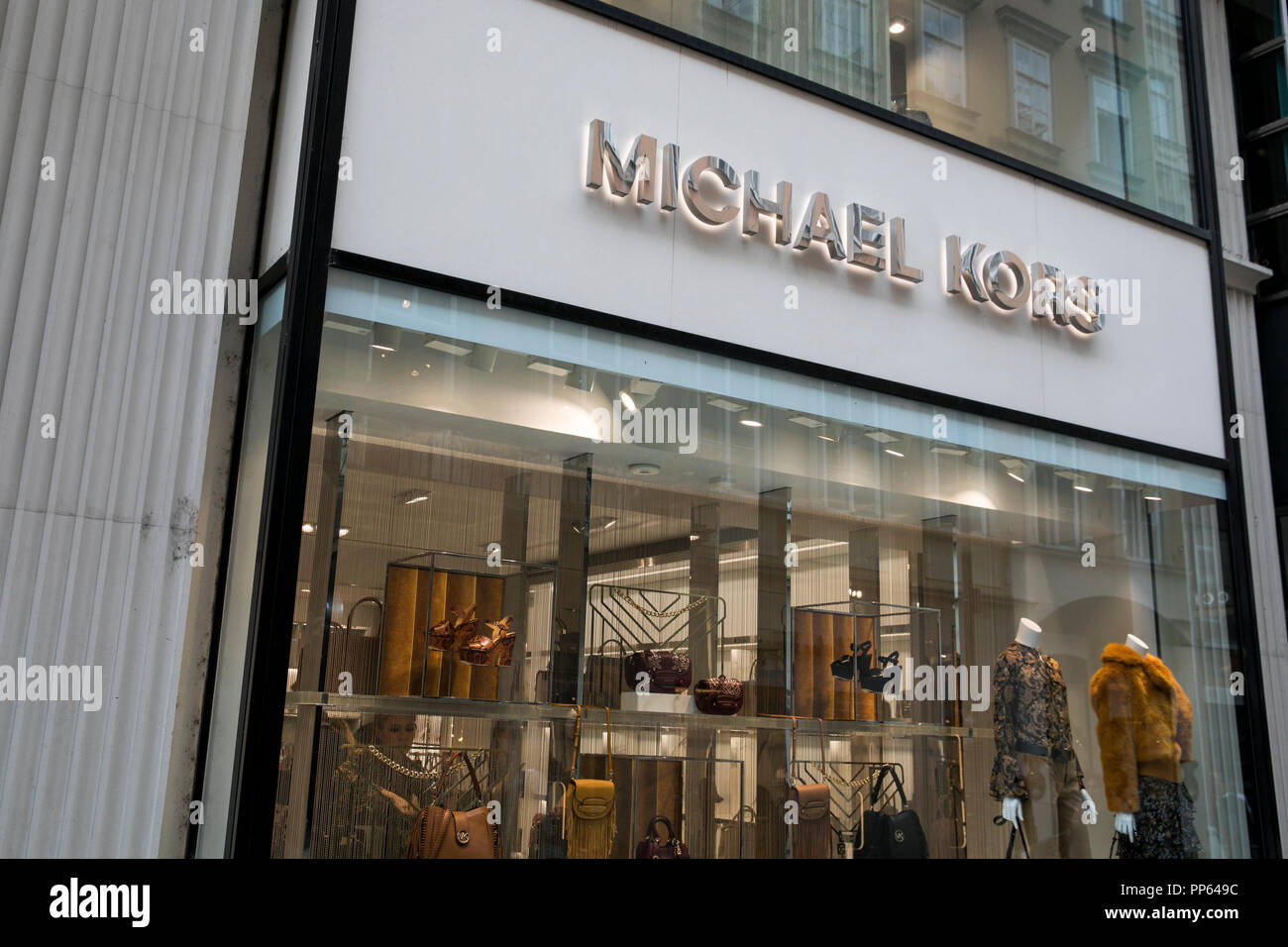 A logo sign outside of a Michael Kors retail store in Vienna, Austria, on  September 4, 2018 Stock Photo - Alamy