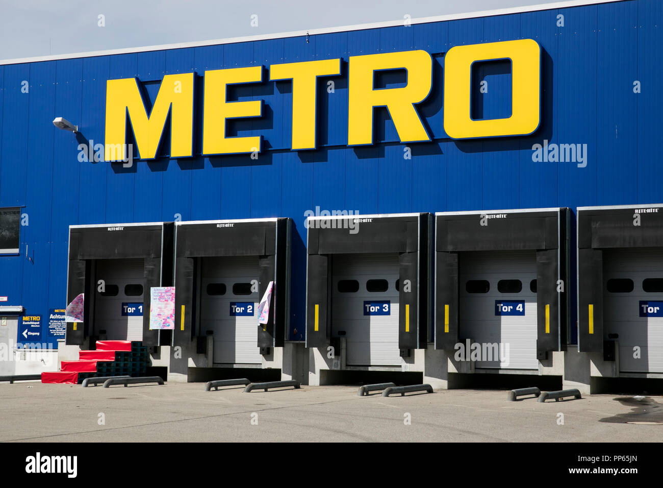 A logo sign outside of a Metro Group retail store in Germany, on 9, 2018 Stock Photo - Alamy