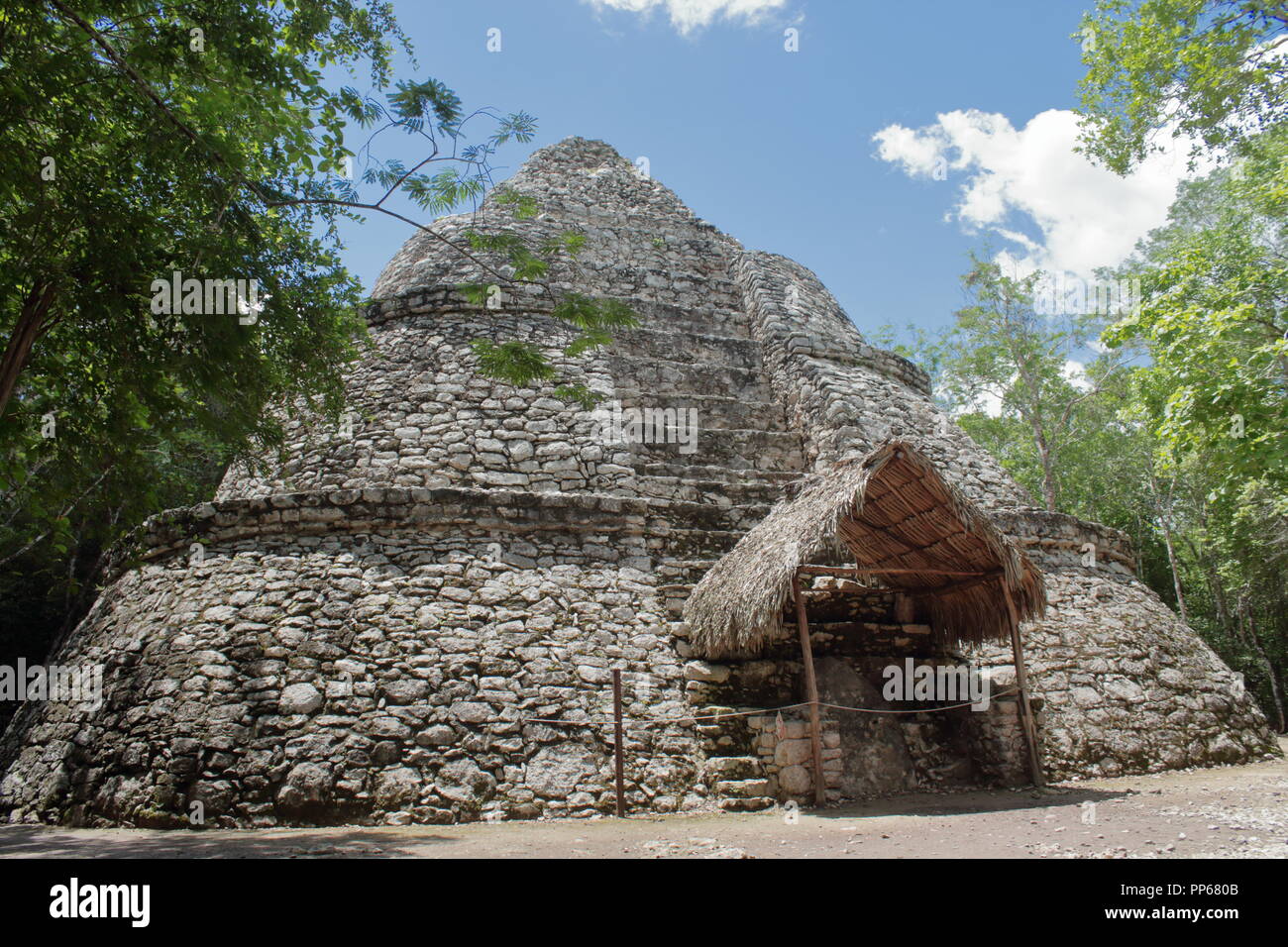 archaeological site of coba in Mexico Stock Photo