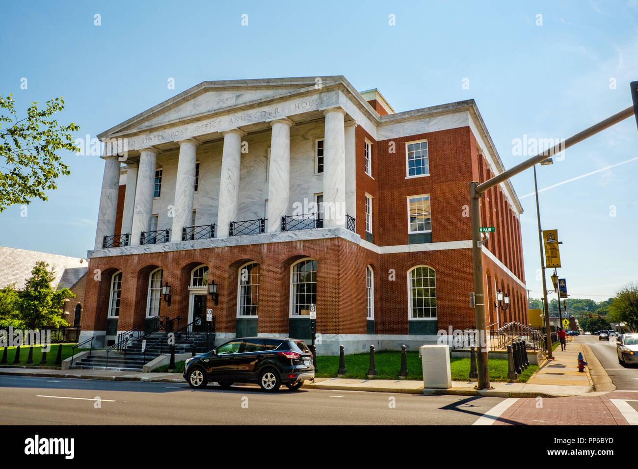 US Post Office and Court House, 116 North Main Street, Harrisonburg, Virginia Stock Photo