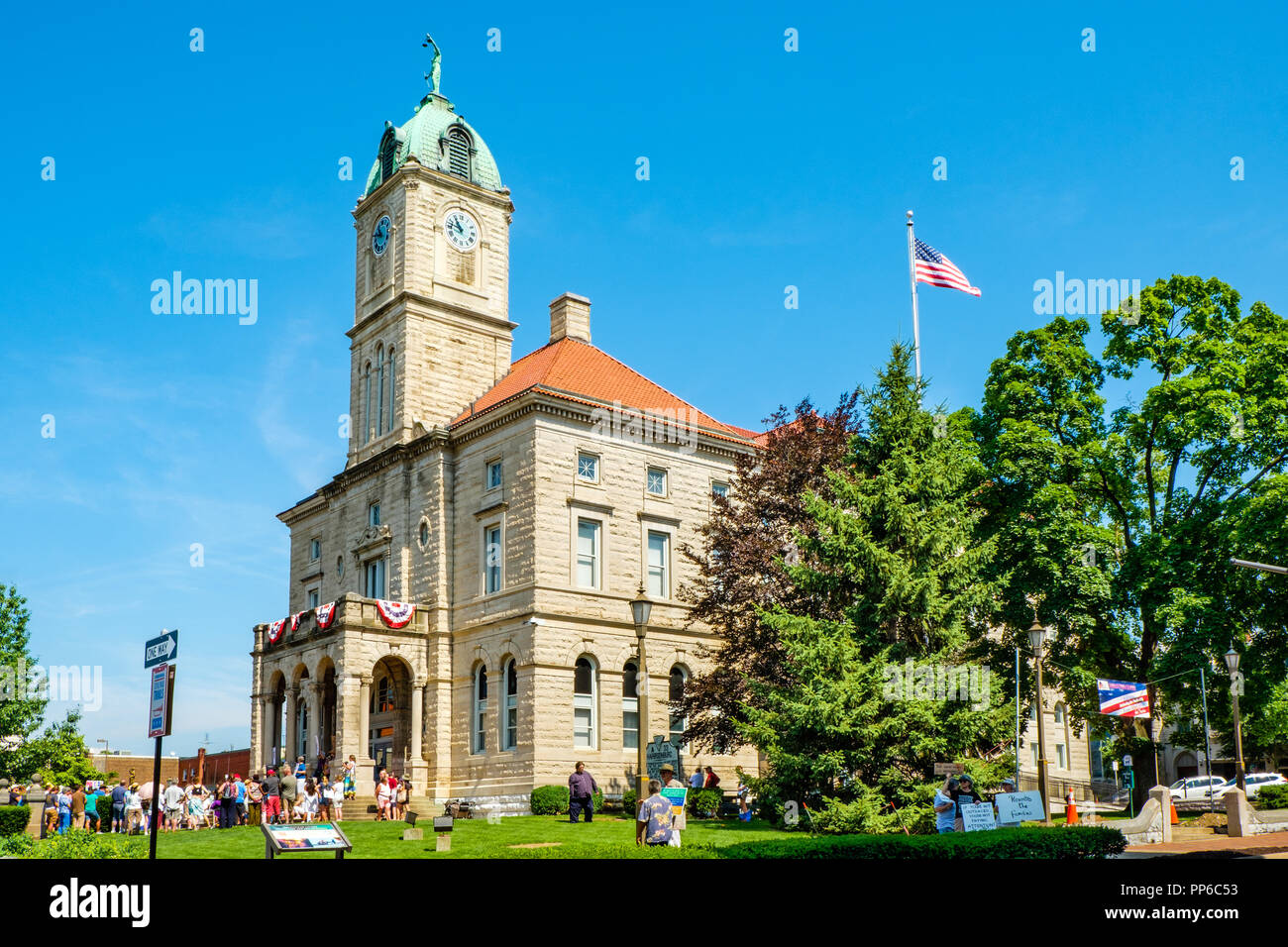 Rockingham County Courthouse, Court Square, Harrisonburg, Virginia Stock Photo