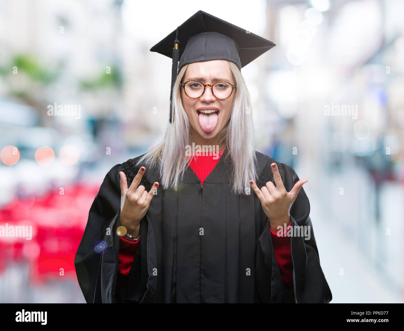 A young female graduate against the background of university graduates  Stock Photo - Alamy