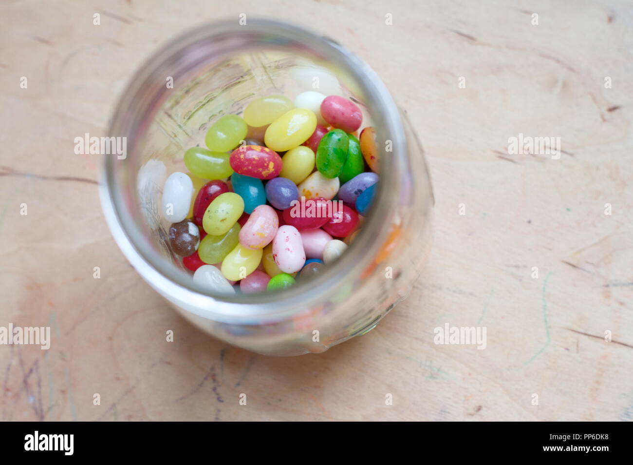 Jellybeans in a Jar Stock Photo Alamy