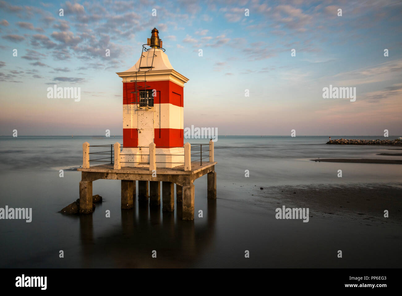 Lignano Sabbiadoro Lighthouse Stock Photo